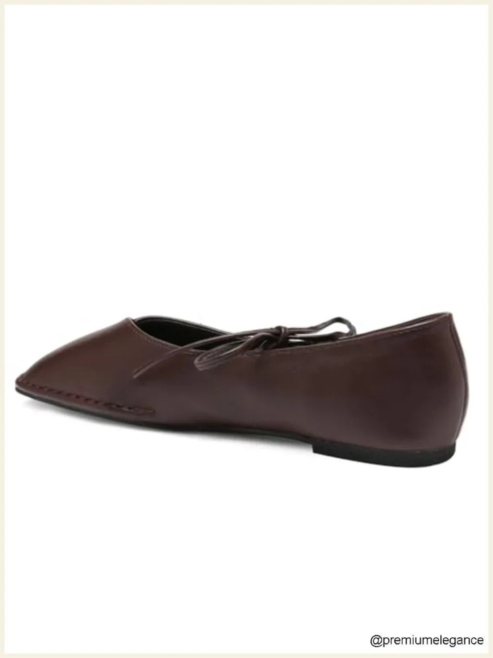 Lace Up Square Toe Ballet Flats - Cute Bow Mary Jane Slip On Shoes